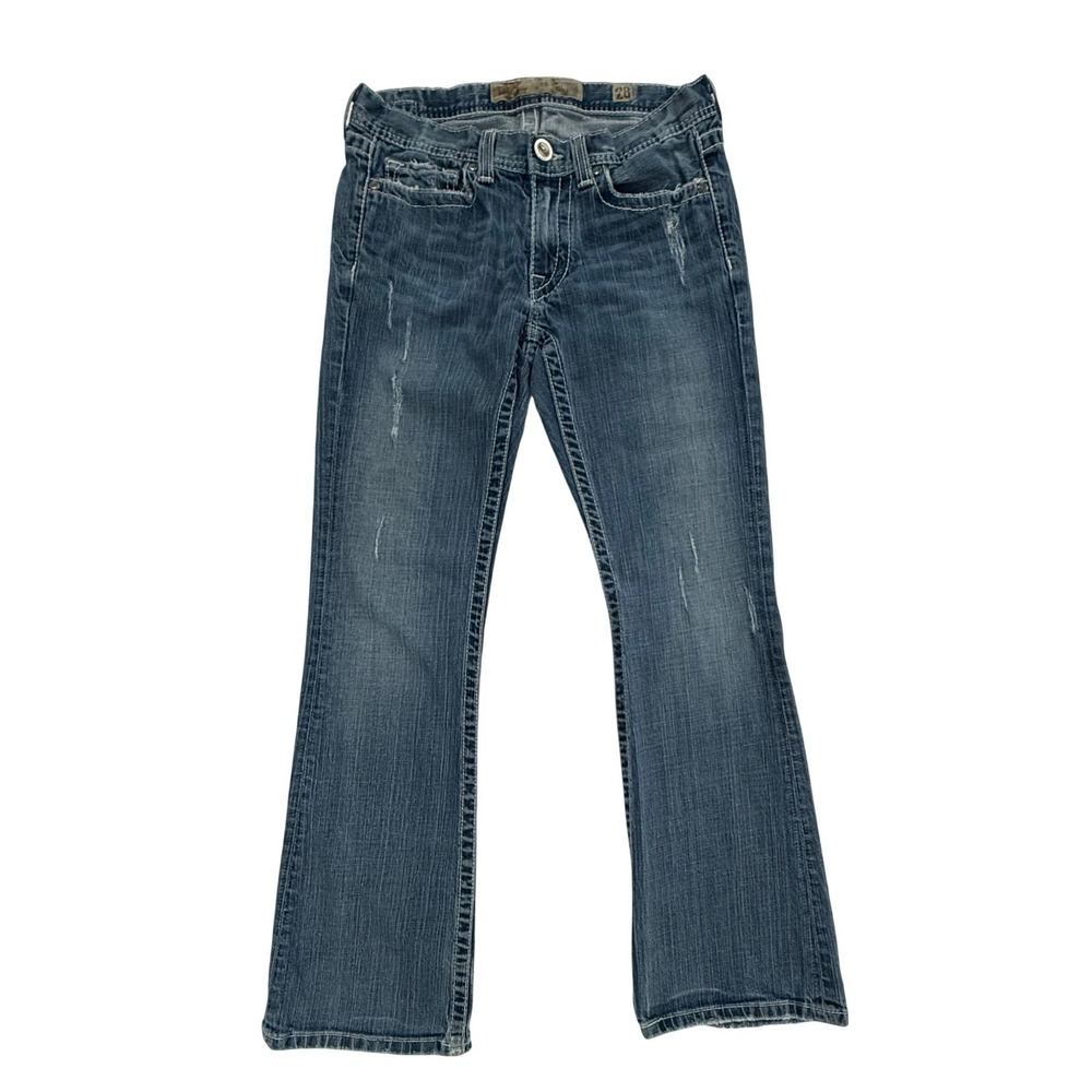 BKE Fulton Bootcut Jeans Distressed Medium Wash Women's Size 28x30  W372